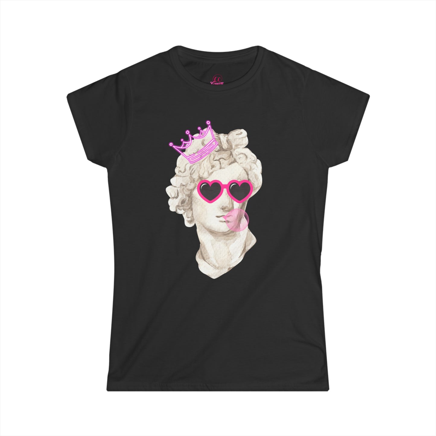 Pink Bubble Princess Women's Softstyle Tee Sizes S-2xl