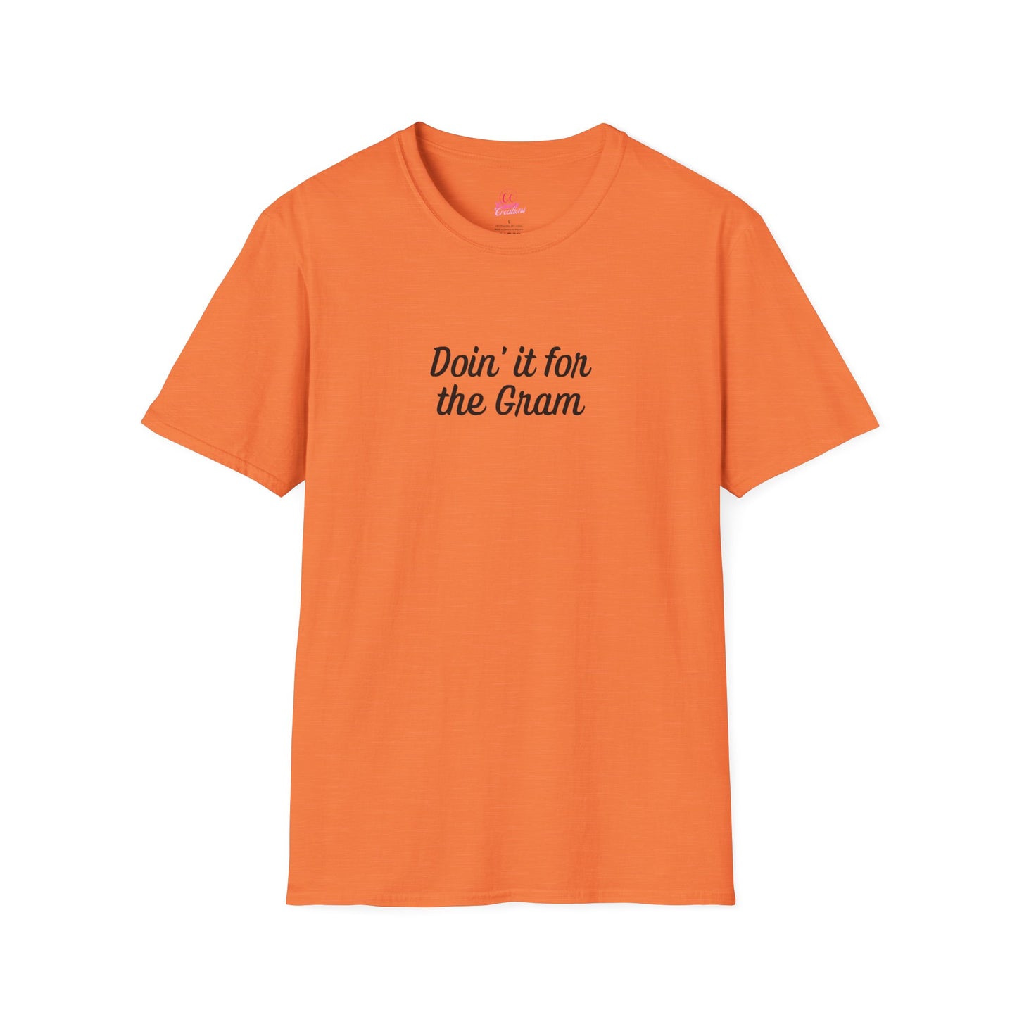 Doin' it for the Gram Influencer Women's Plus Short Sleeve Softstyle T-Shirt Sizes xl-5xl