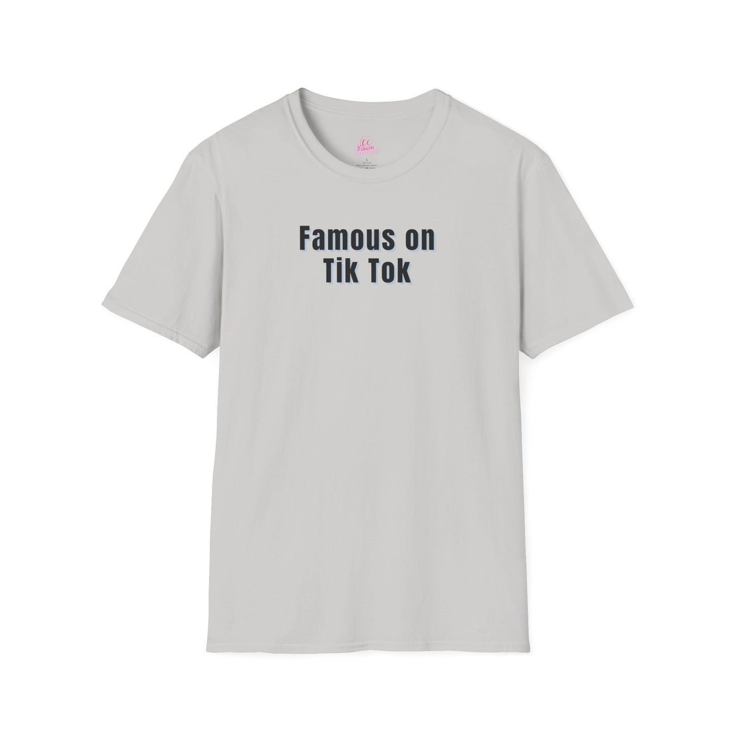Famous on Tik Tok Influencer Women's Plus Short Sleeve Softstyle T-Shirt Sizes xl-5xl