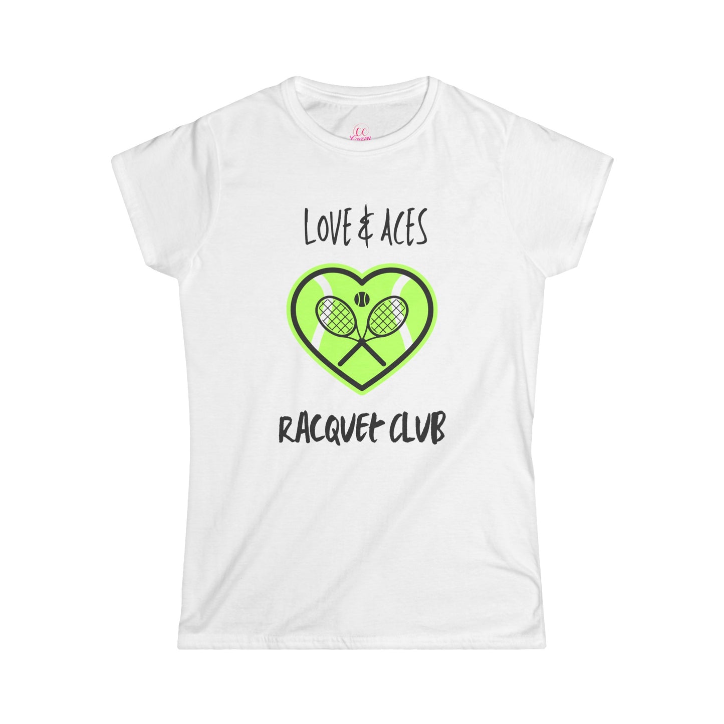 Love & Aces Tennis Club Women's Short Sleeve Softstyle T-Shirt Sizes S-2xl