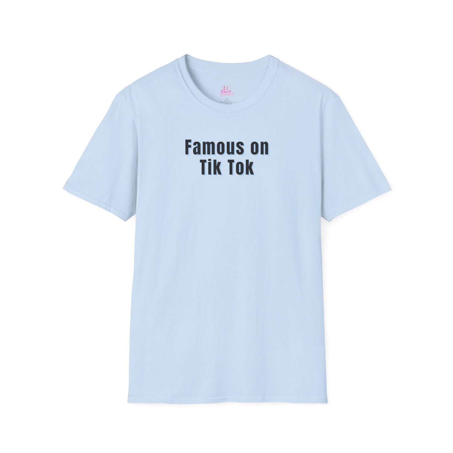 Famous on Tik Tok Influencer Women's Plus Short Sleeve Softstyle T-Shirt Sizes xl-5xl