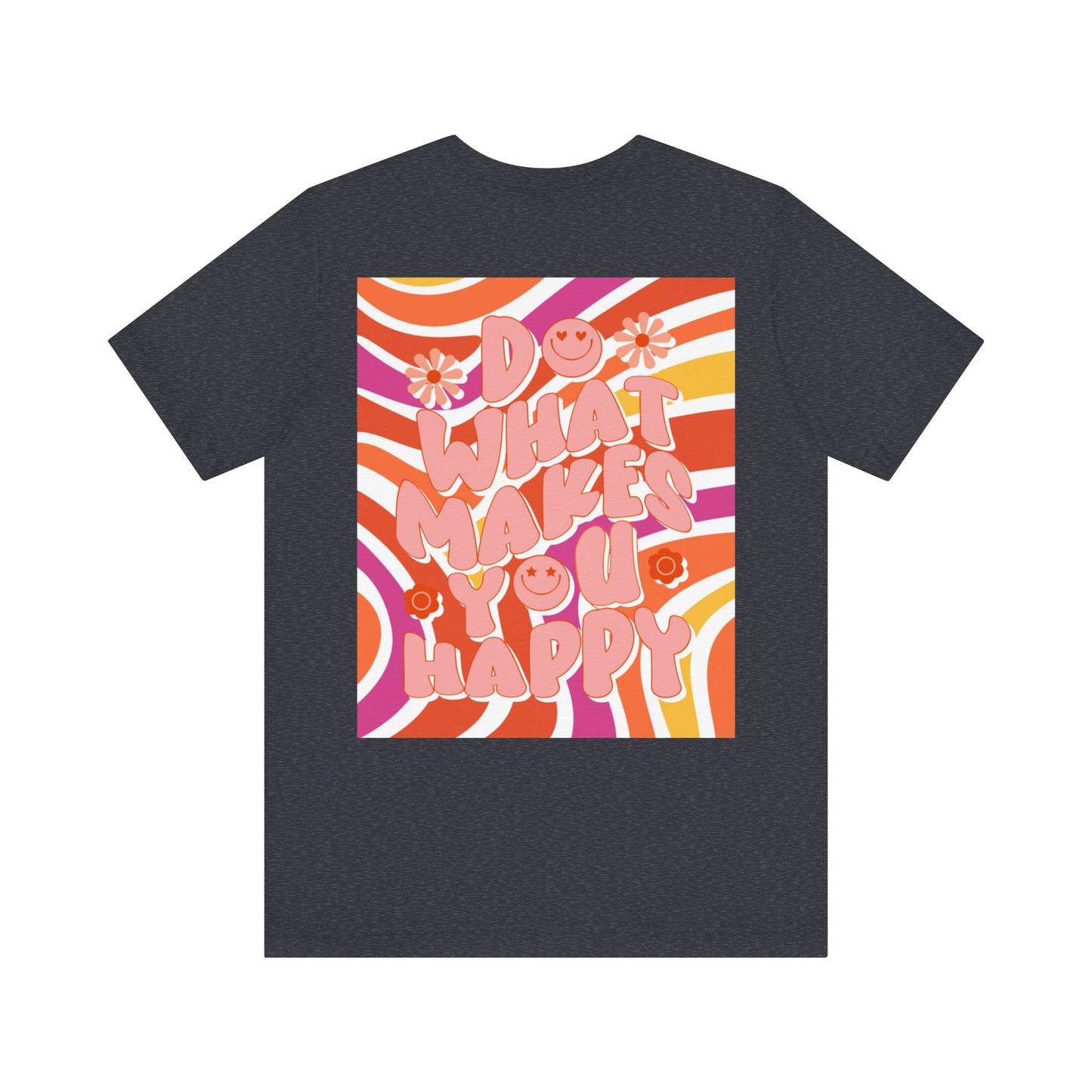 Hippie Happy 60's Retro Short Sleeve Tee Sizes S-2xl