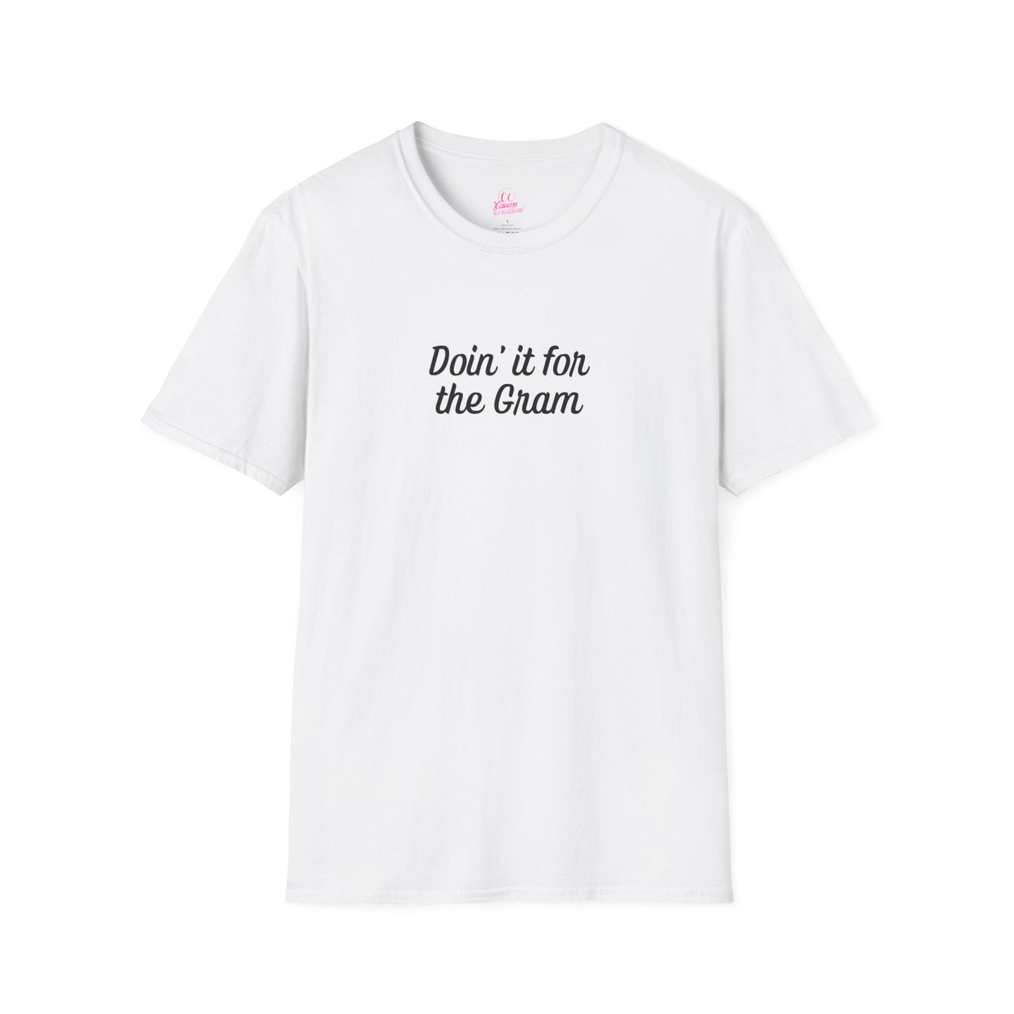 Doin' it for the Gram Influencer Women's Plus Short Sleeve Softstyle T-Shirt Sizes xl-5xl