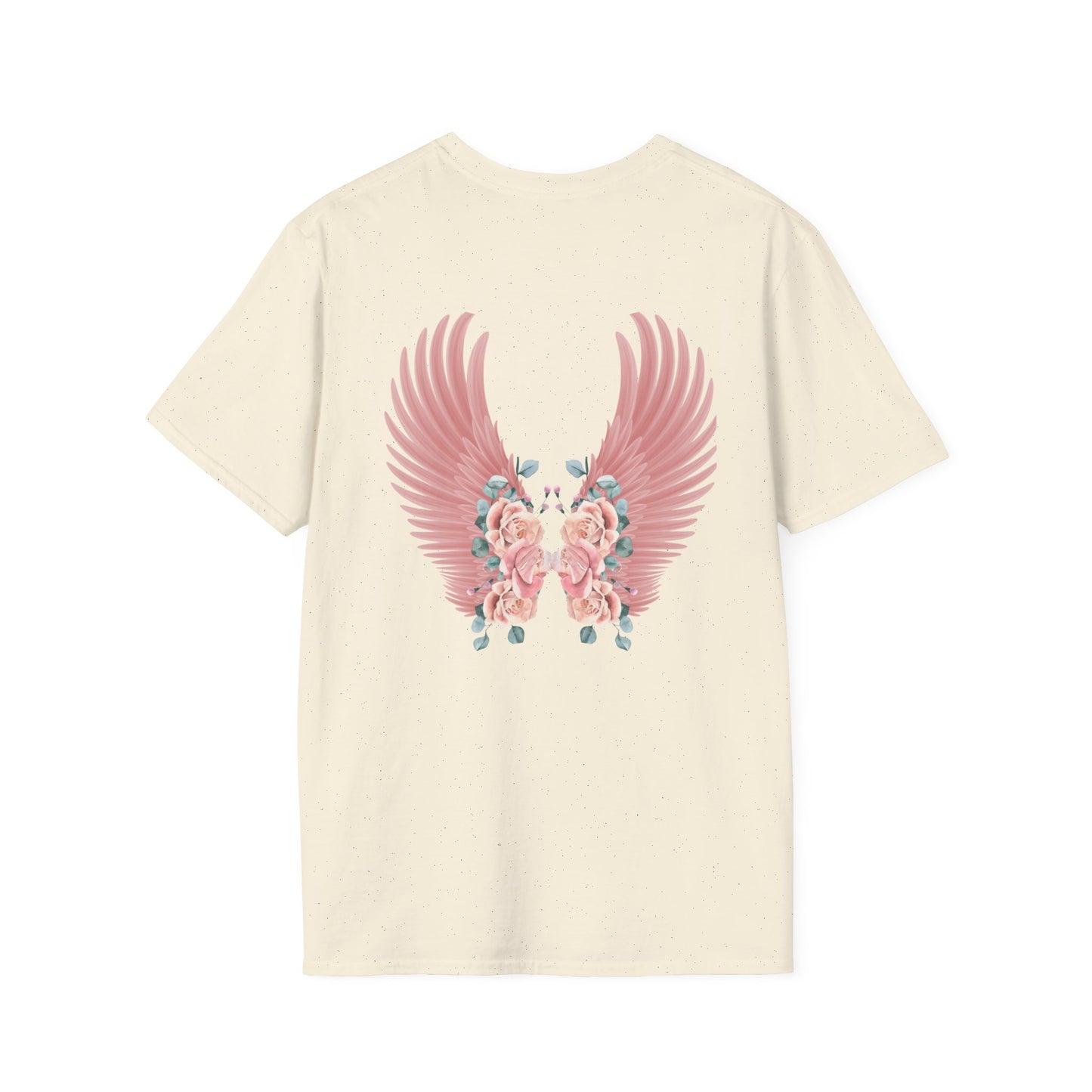 Cherub Baby Angel Rose Wings Softstyle Plus Short Sleeve T-Shirt Sizes xl-5xl