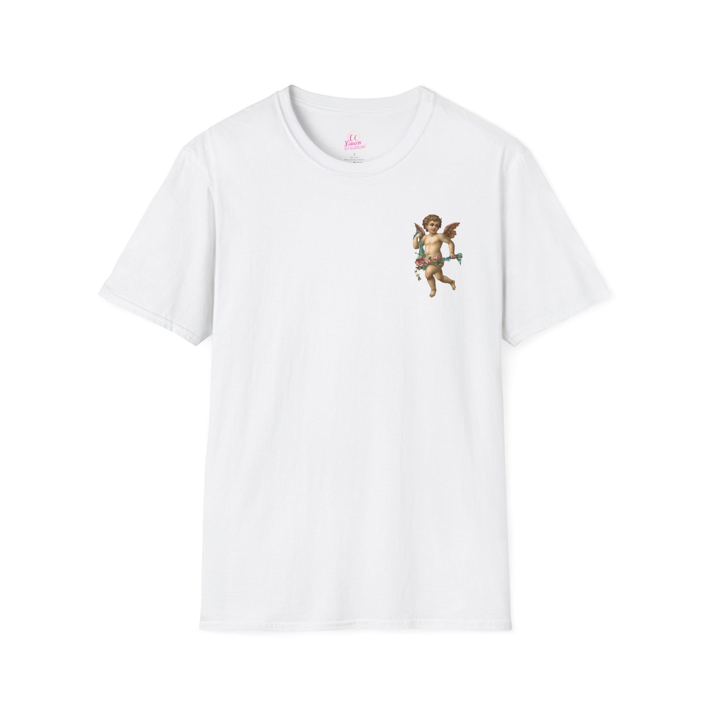Cherub Baby Angel Rose Wings Softstyle Plus Short Sleeve T-Shirt Sizes xl-5xl
