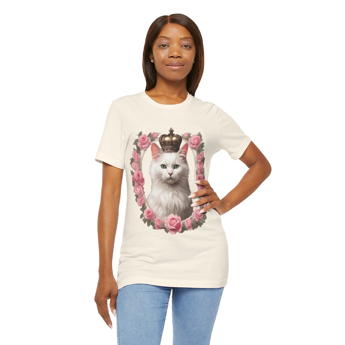 Coquette Kitty Cat Princess Women's Jersey Short Sleeved Tee Size S-2xl