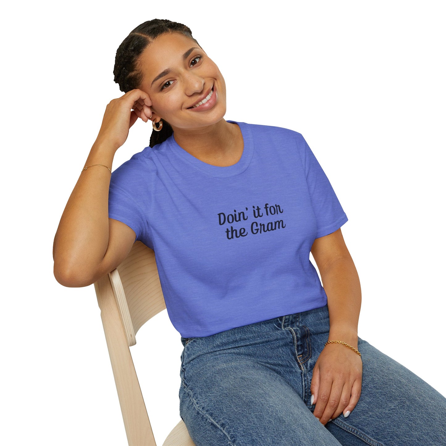 Doin' it for the Gram Influencer Women's Plus Short Sleeve Softstyle T-Shirt Sizes xl-5xl
