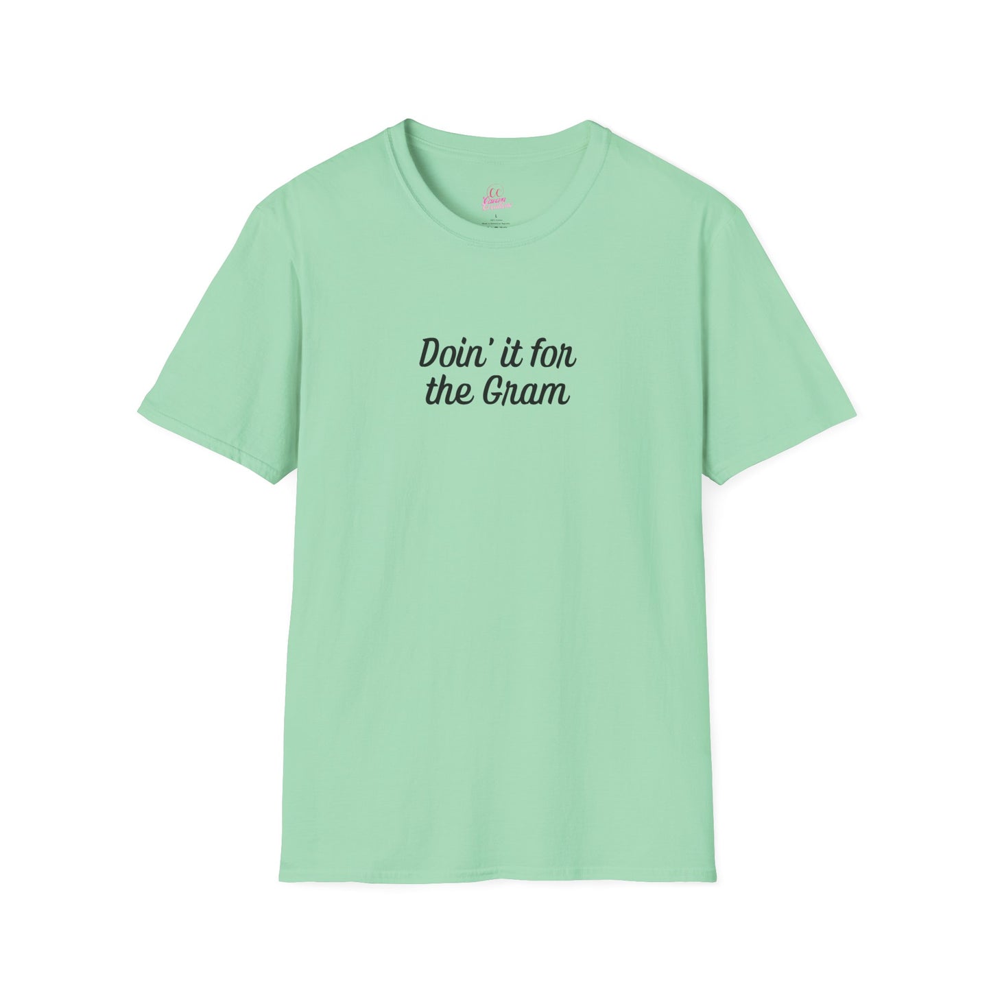 Doin' it for the Gram Influencer Women's Plus Short Sleeve Softstyle T-Shirt Sizes xl-5xl