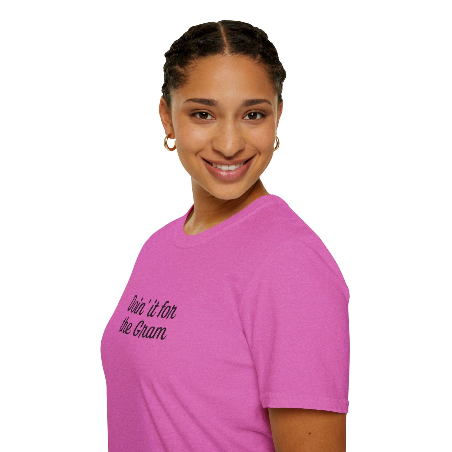 Doin' it for the Gram Influencer Women's Plus Short Sleeve Softstyle T-Shirt Sizes xl-5xl
