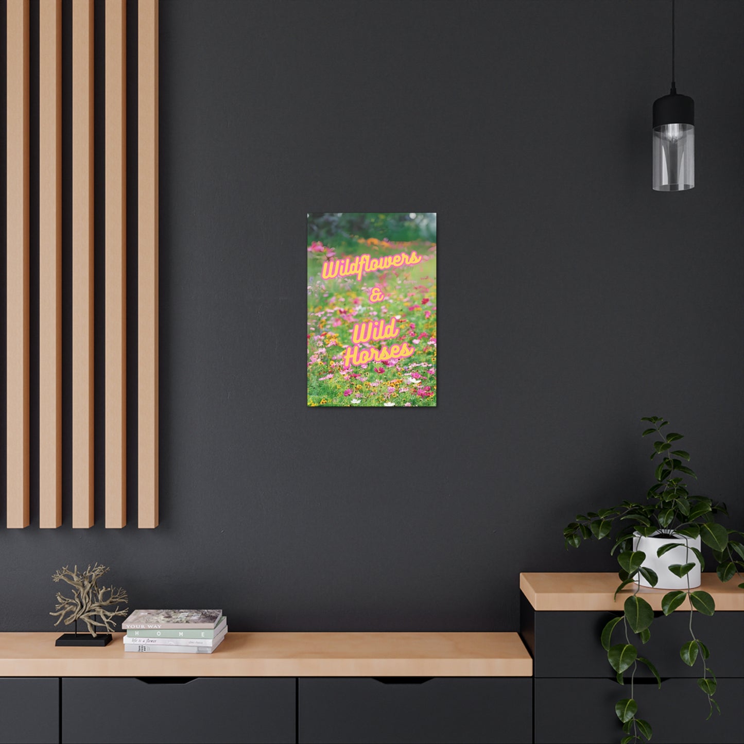 Wild Horses & Wildflowers Cowgirl Country Wrapped Canvas Art Multiple Sizes