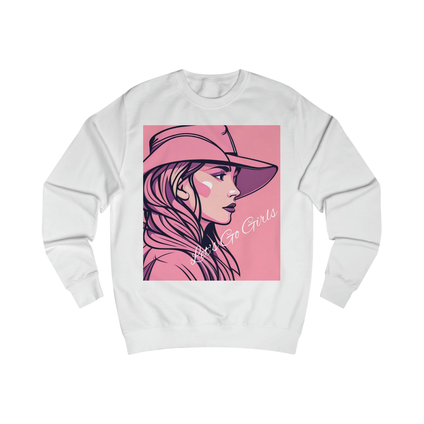 Let's Go Girls Pink Cowgirl Soft Cotton Sweatshirt