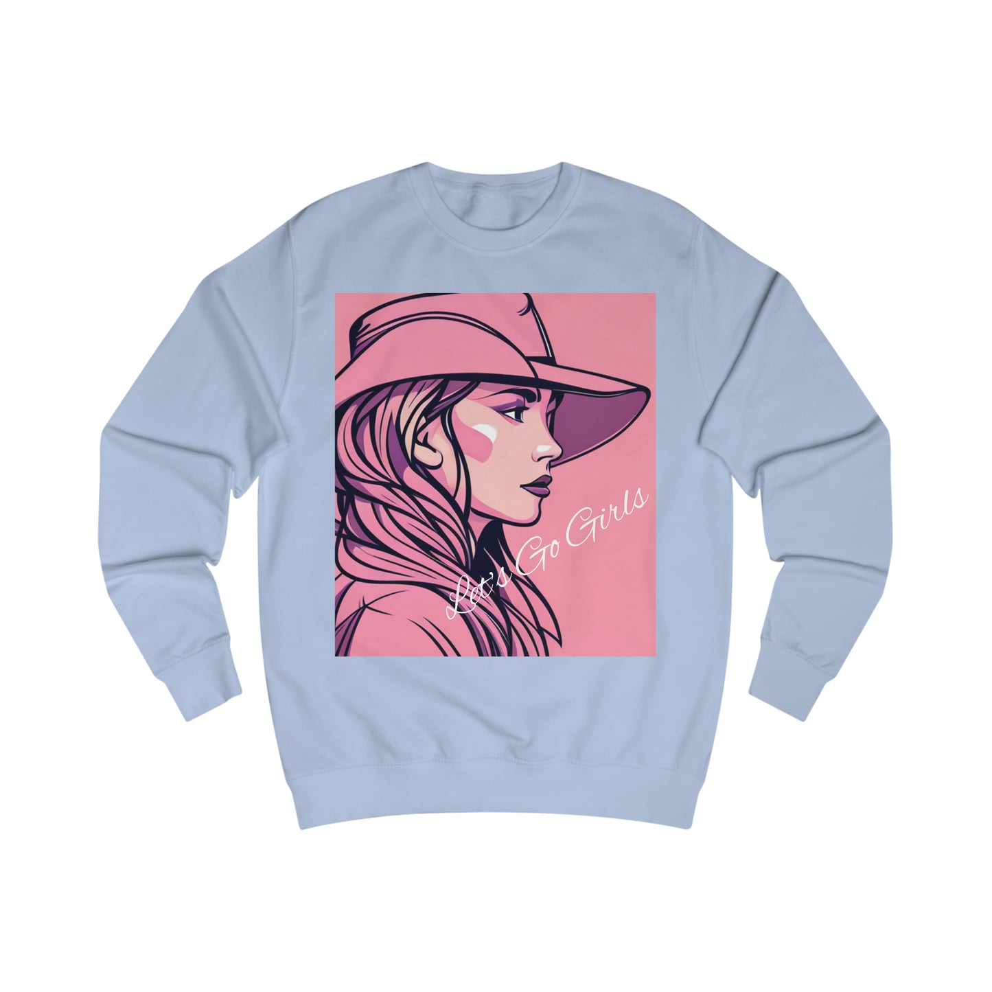 Let's Go Girls Pink Cowgirl Soft Cotton Sweatshirt