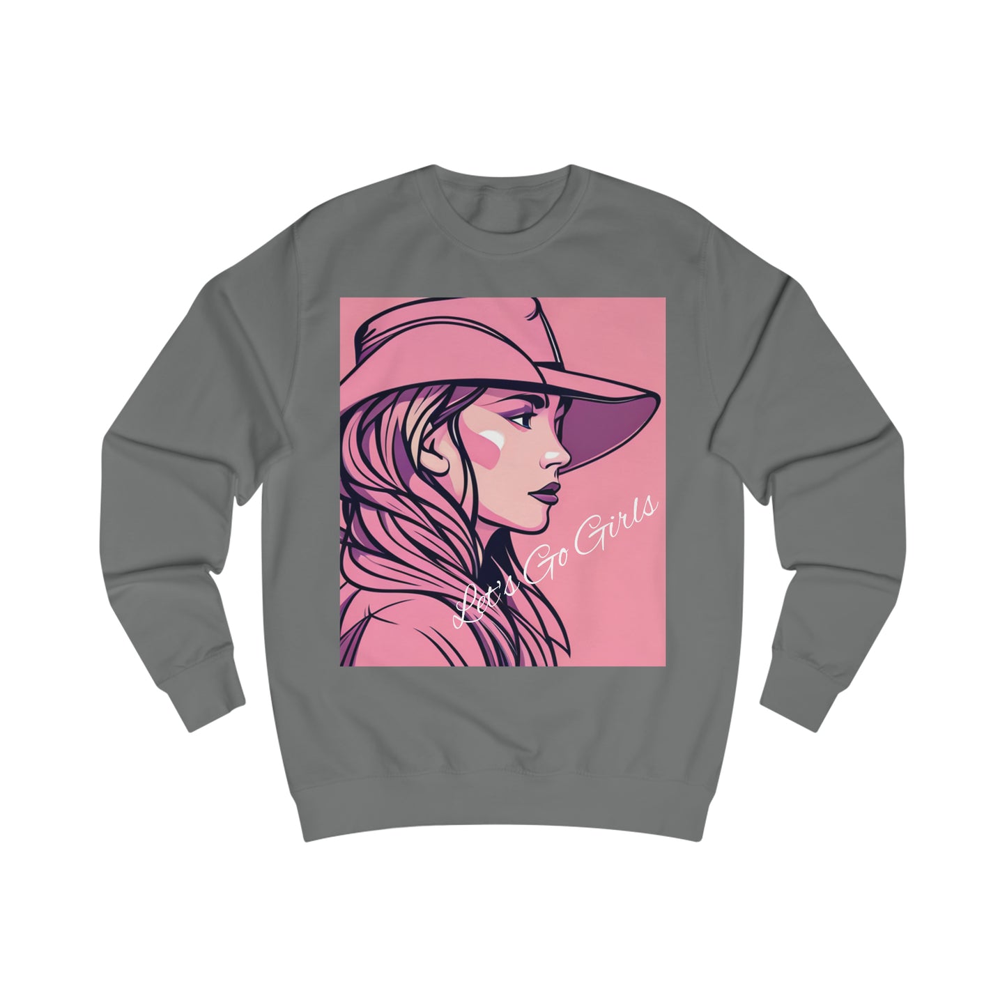 Let's Go Girls Pink Cowgirl Soft Cotton Sweatshirt