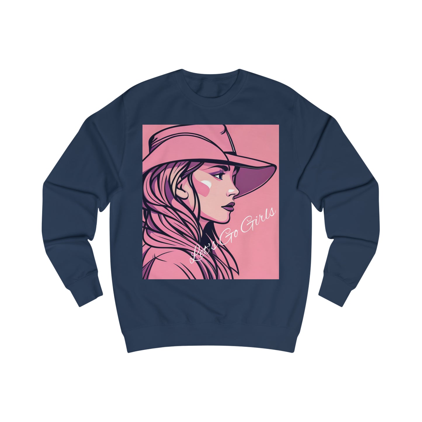 Let's Go Girls Pink Cowgirl Soft Cotton Sweatshirt