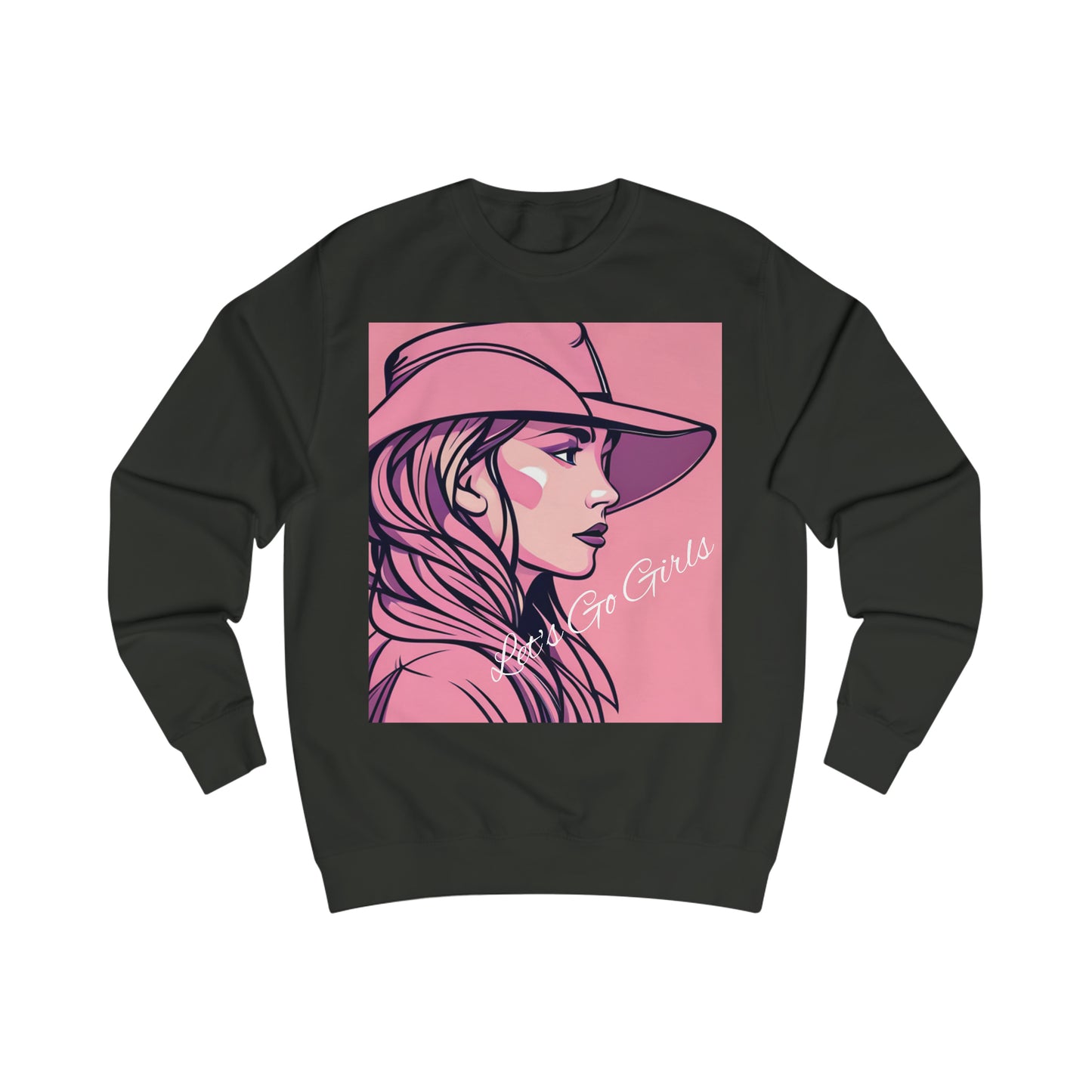 Let's Go Girls Pink Cowgirl Soft Cotton Sweatshirt