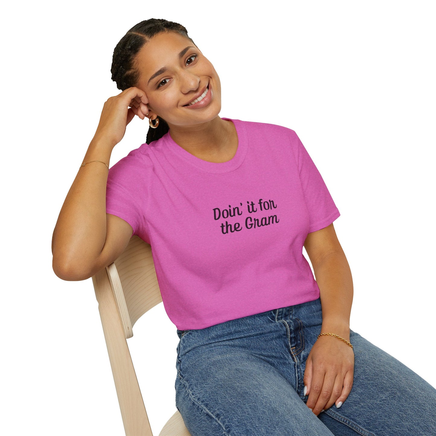 Doin' it for the Gram Influencer Women's Plus Short Sleeve Softstyle T-Shirt Sizes xl-5xl
