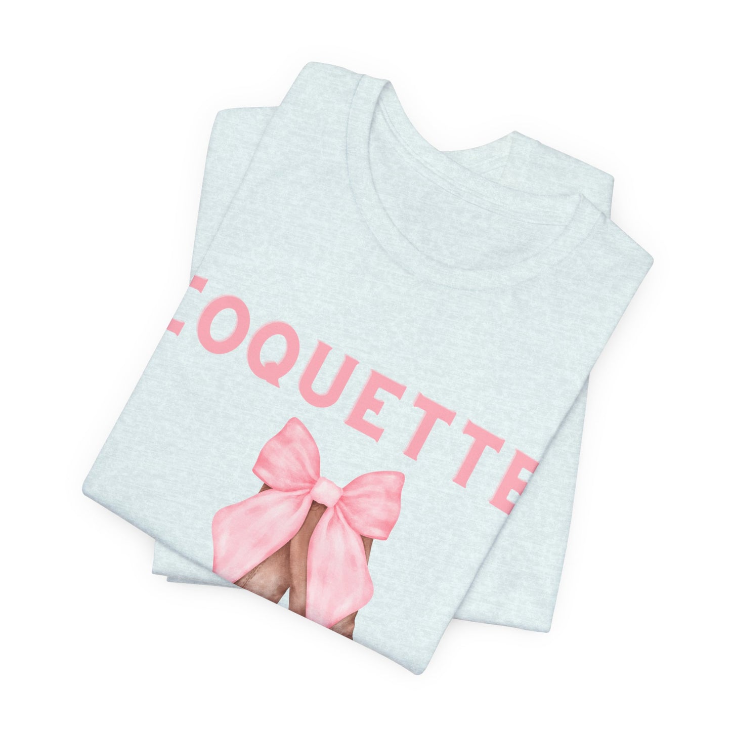 Coquette Cowgirl Bow & Boots Women's Jersey Short Sleeved Tee Size S-2xl