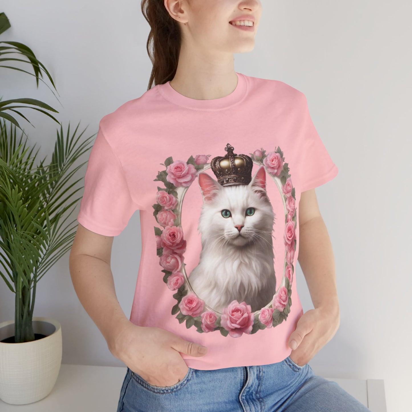 Coquette Kitty Cat Princess Women's Jersey Short Sleeved Tee Size S-2xl