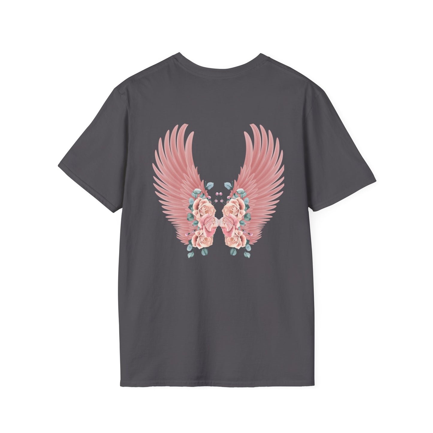 Cherub Baby Angel Rose Wings Softstyle Plus Short Sleeve T-Shirt Sizes xl-5xl