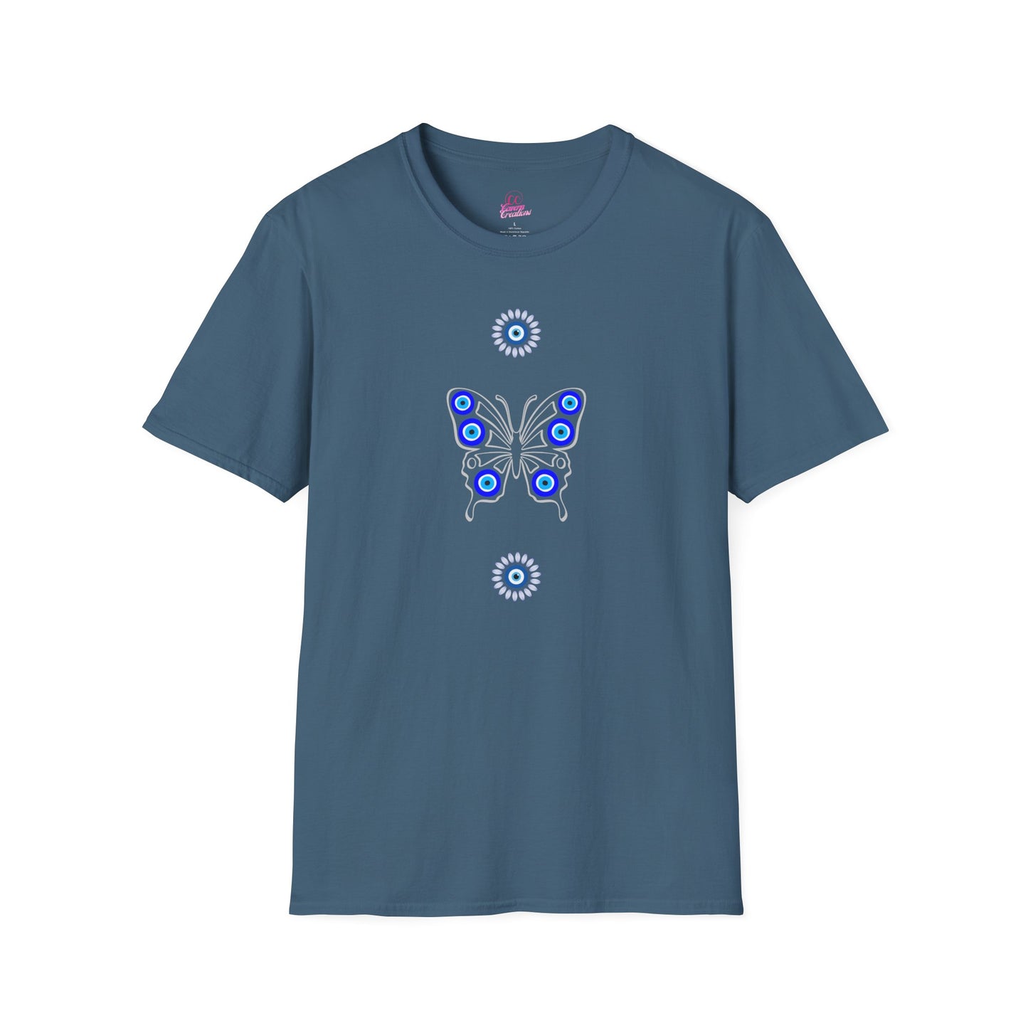 Evil Eye Butterfly Protection Women's Plus Short Sleeve Softstyle T-Shirt Sizes xl-5xl