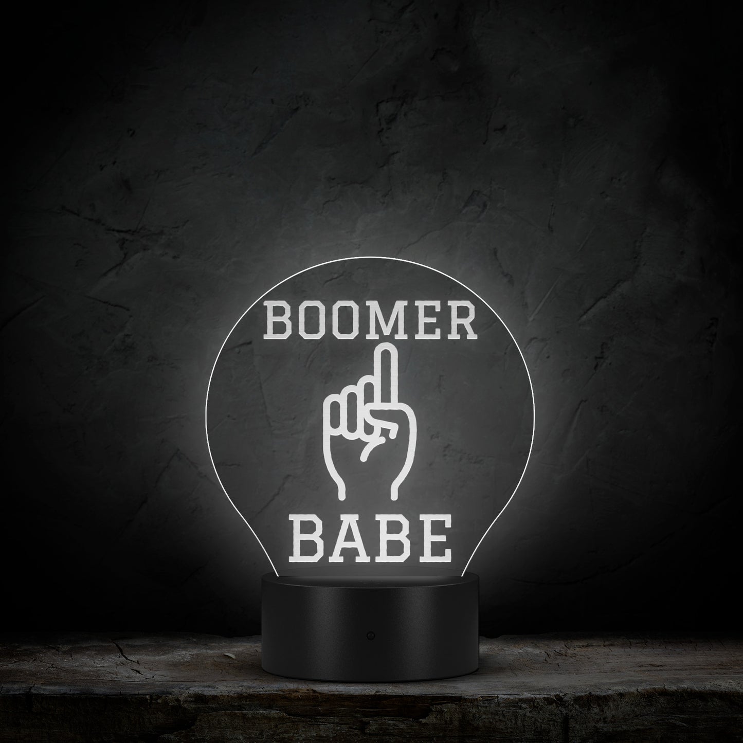 Boomer Babe University Acrylic LED Table Light