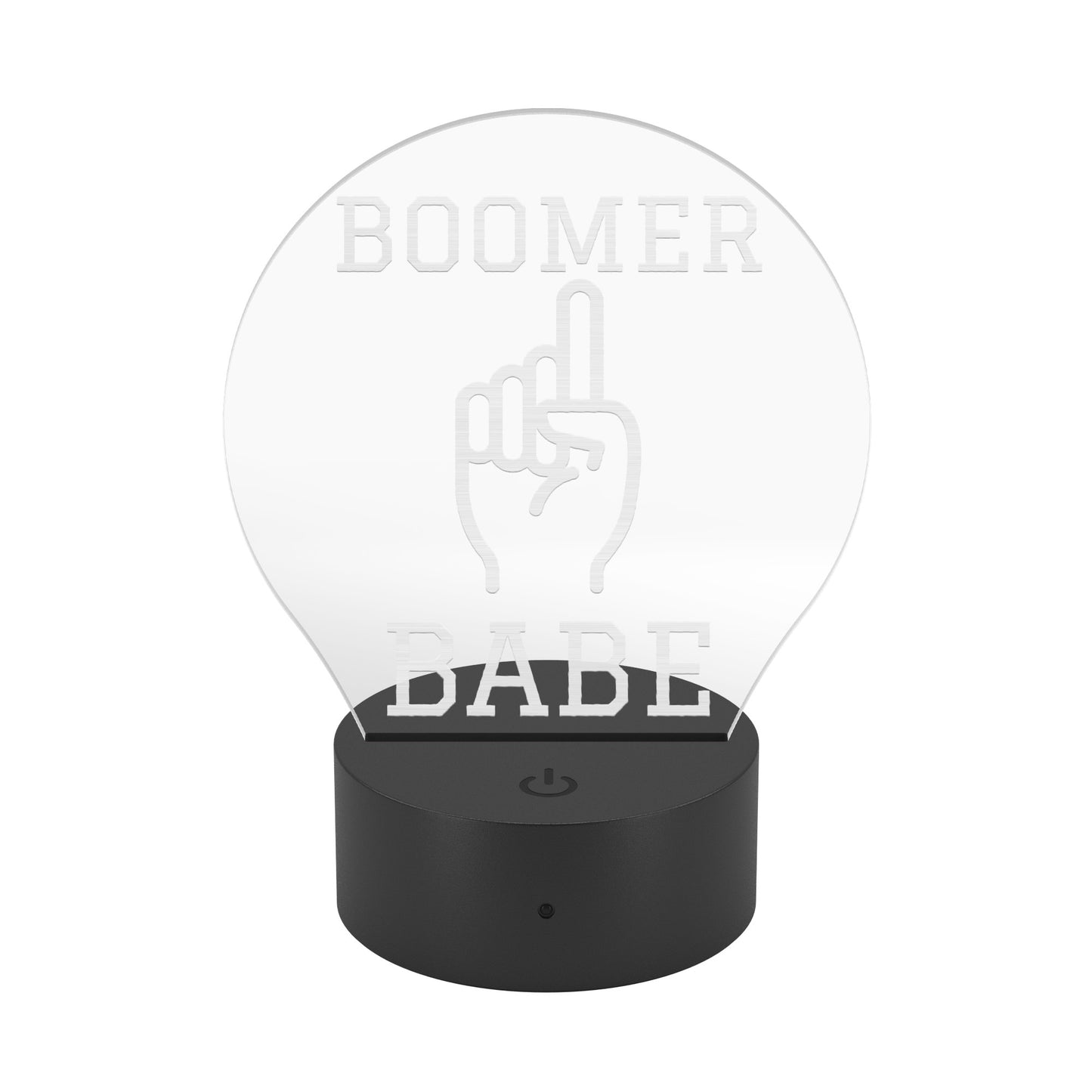 Boomer Babe University Acrylic LED Table Light
