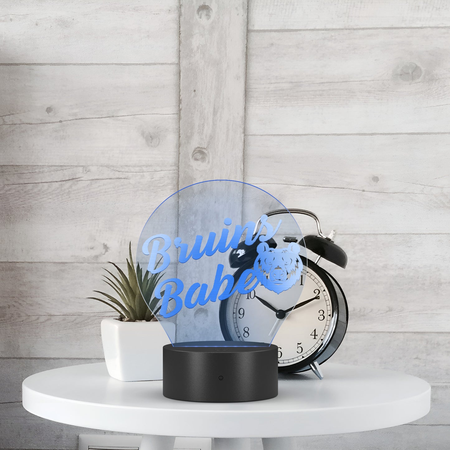 Bruins Babe Acrylic LED Table Light