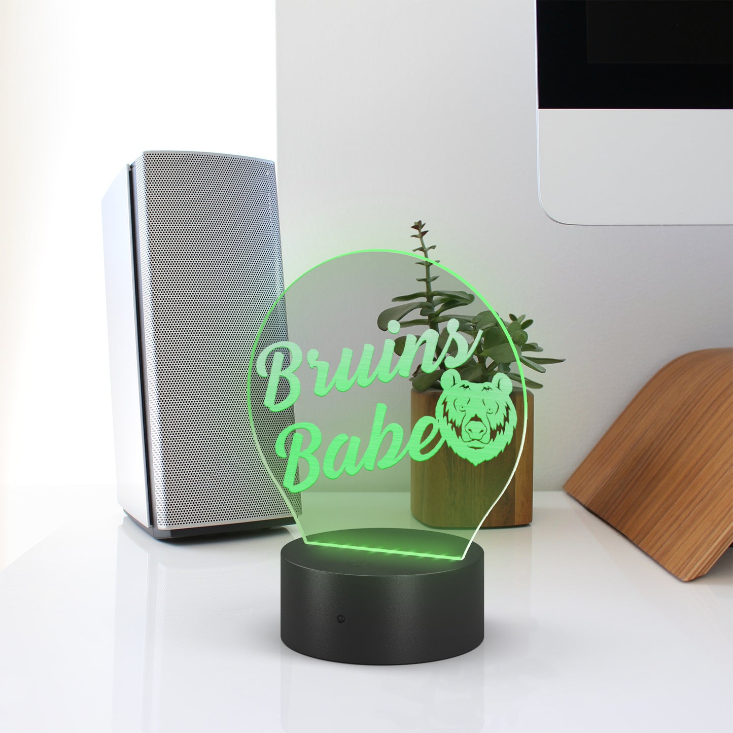 Bruins Babe Acrylic LED Table Light