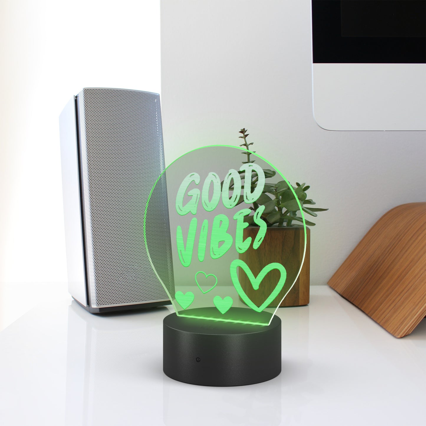 Good Vibes & Love Acrylic Led Light