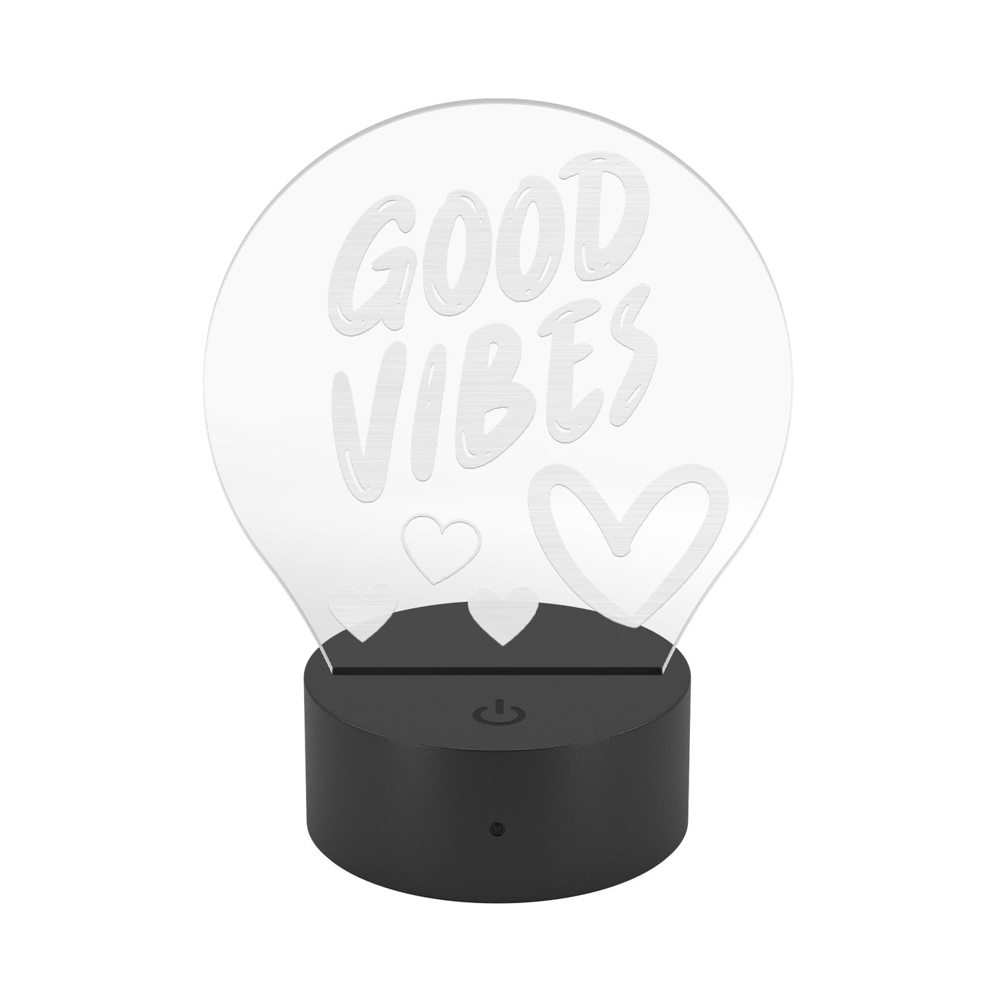 Good Vibes & Love Acrylic Led Light
