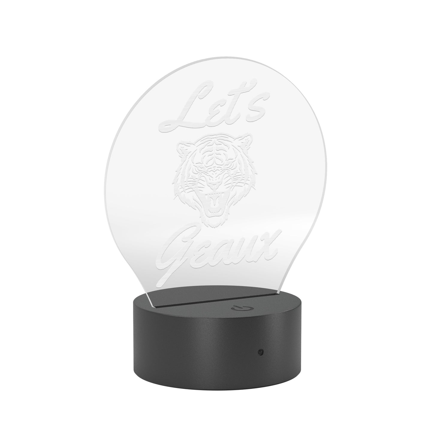 Let's Go Tigers University Acrylic LED Table Light