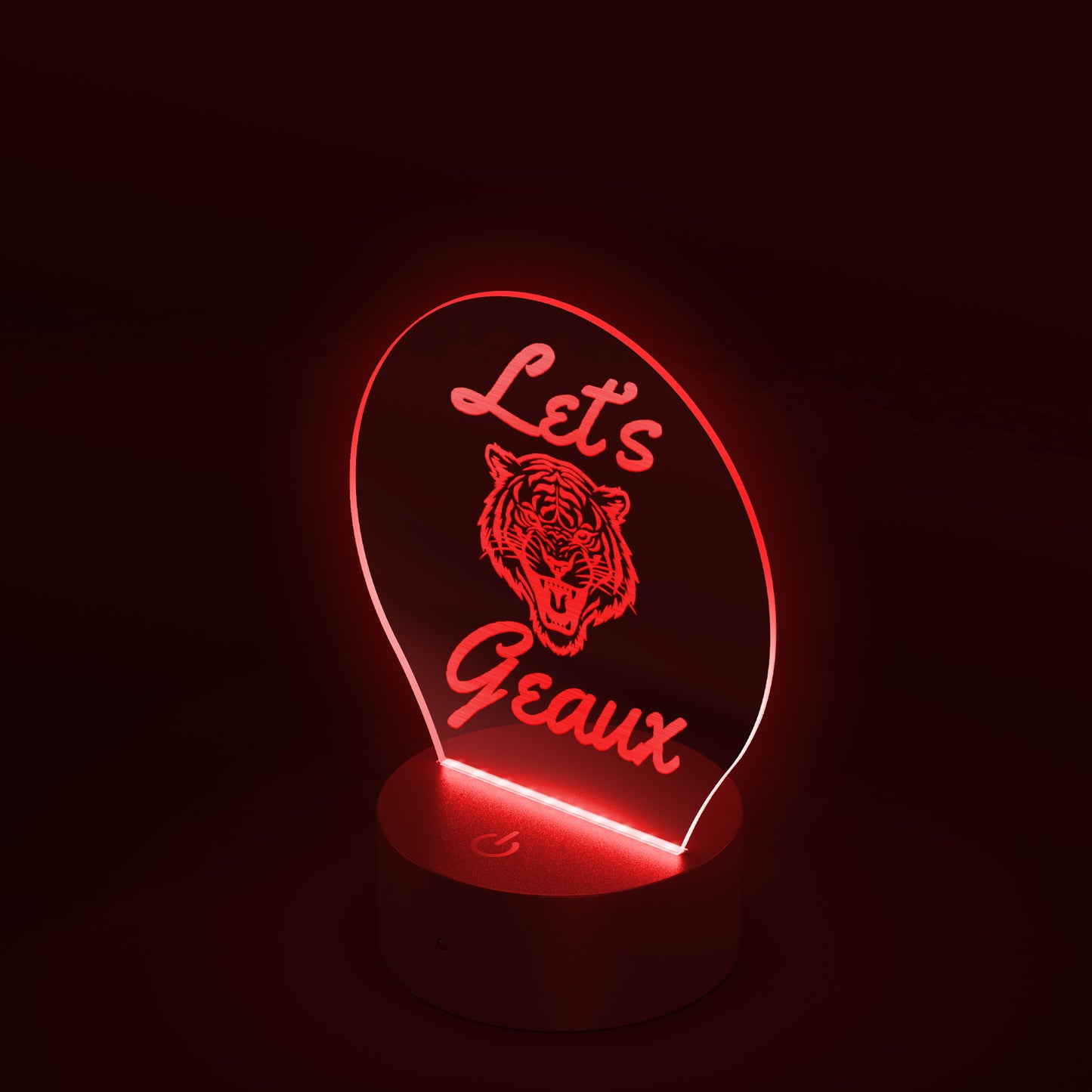 Let's Go Tigers University Acrylic LED Table Light