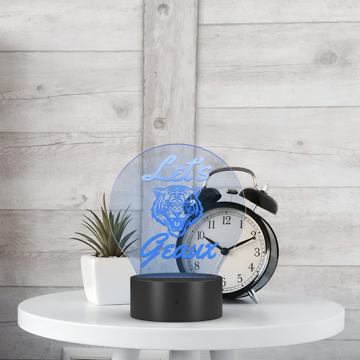Let's Go Tigers University Acrylic LED Table Light