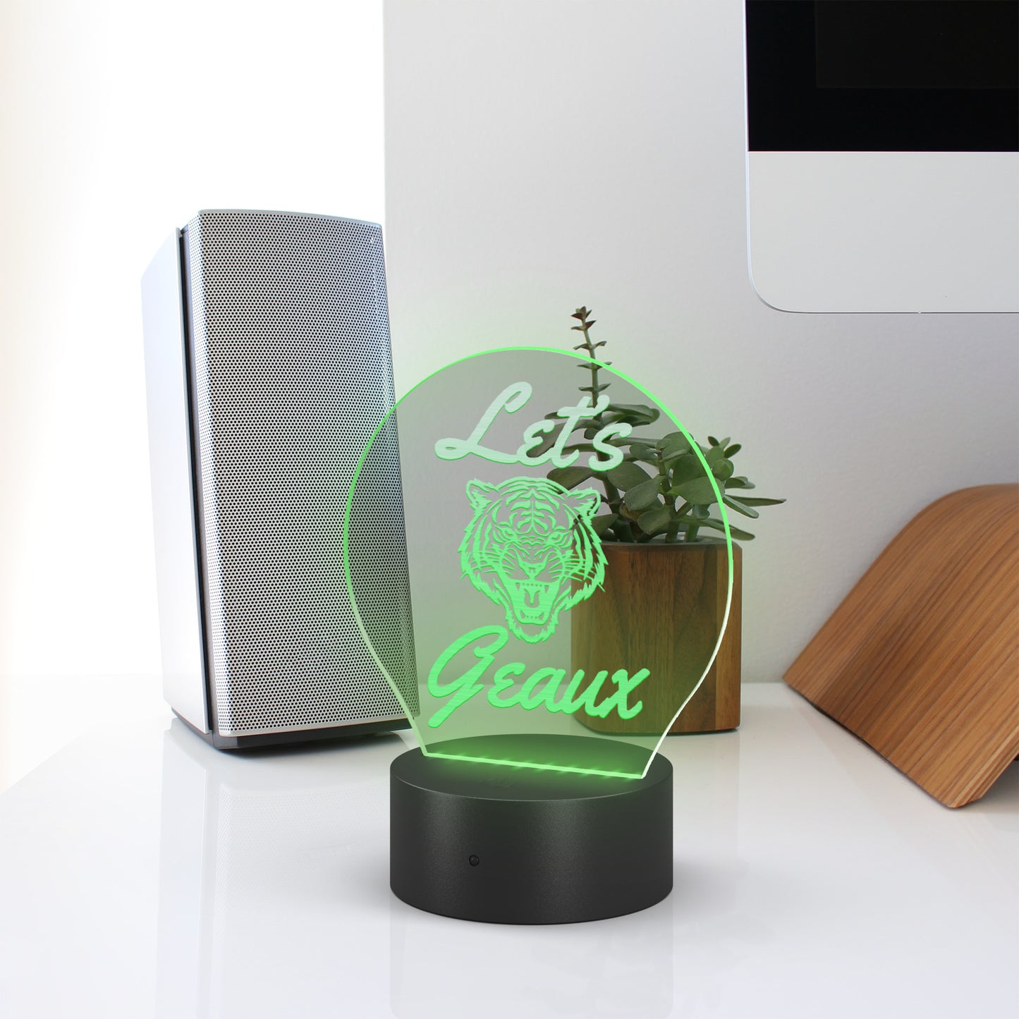 Let's Go Tigers University Acrylic LED Table Light