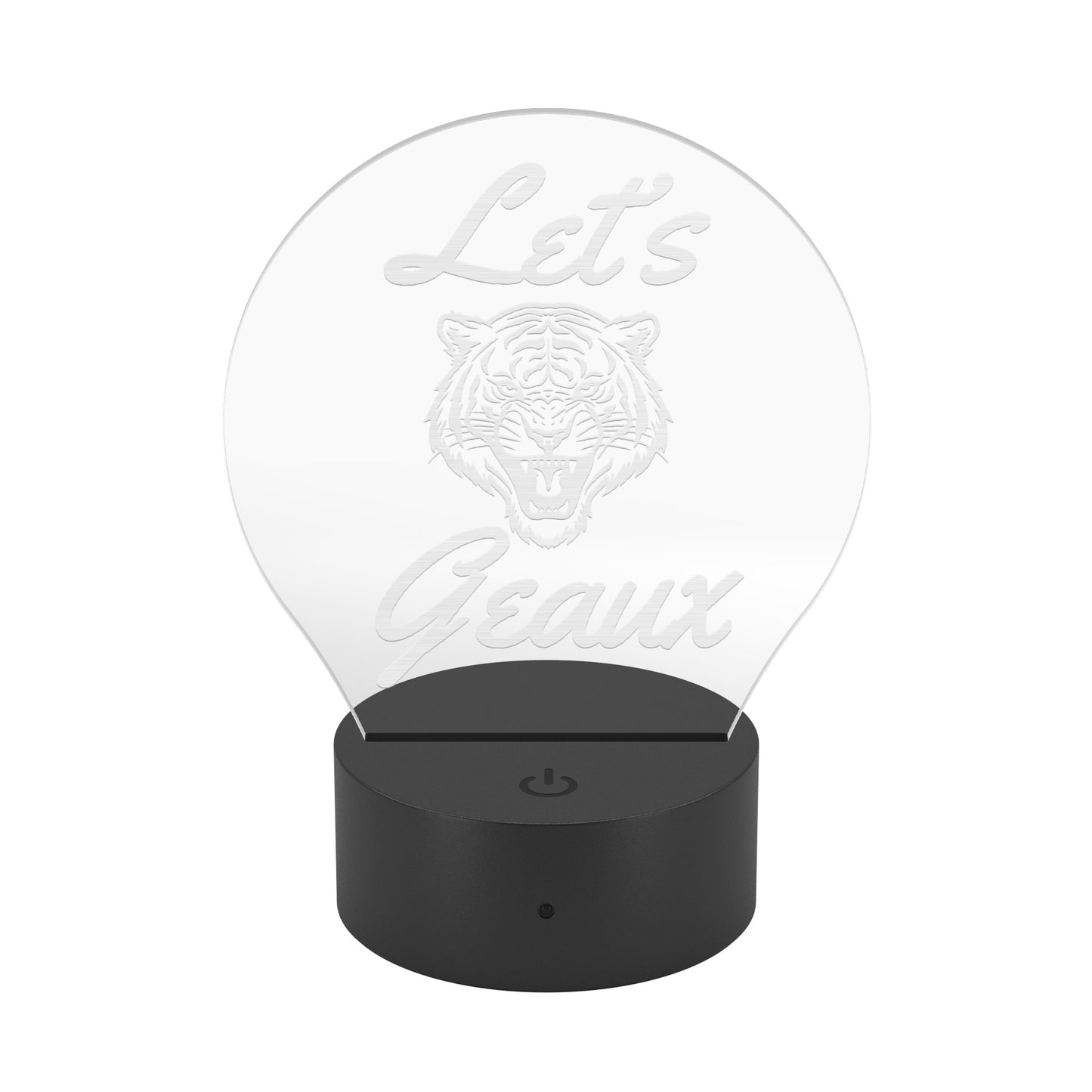 Let's Go Tigers University Acrylic LED Table Light
