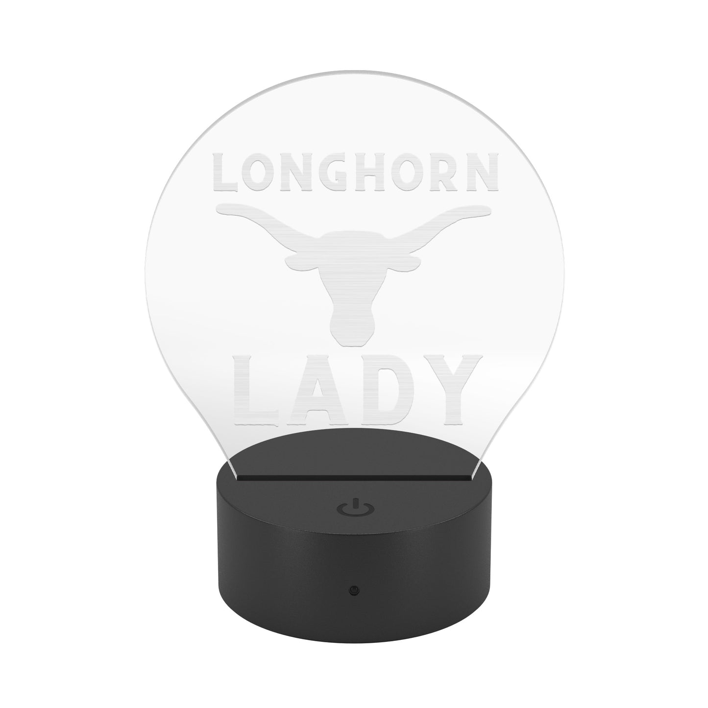 Longhorn Lady University Acrylic LED Table Light