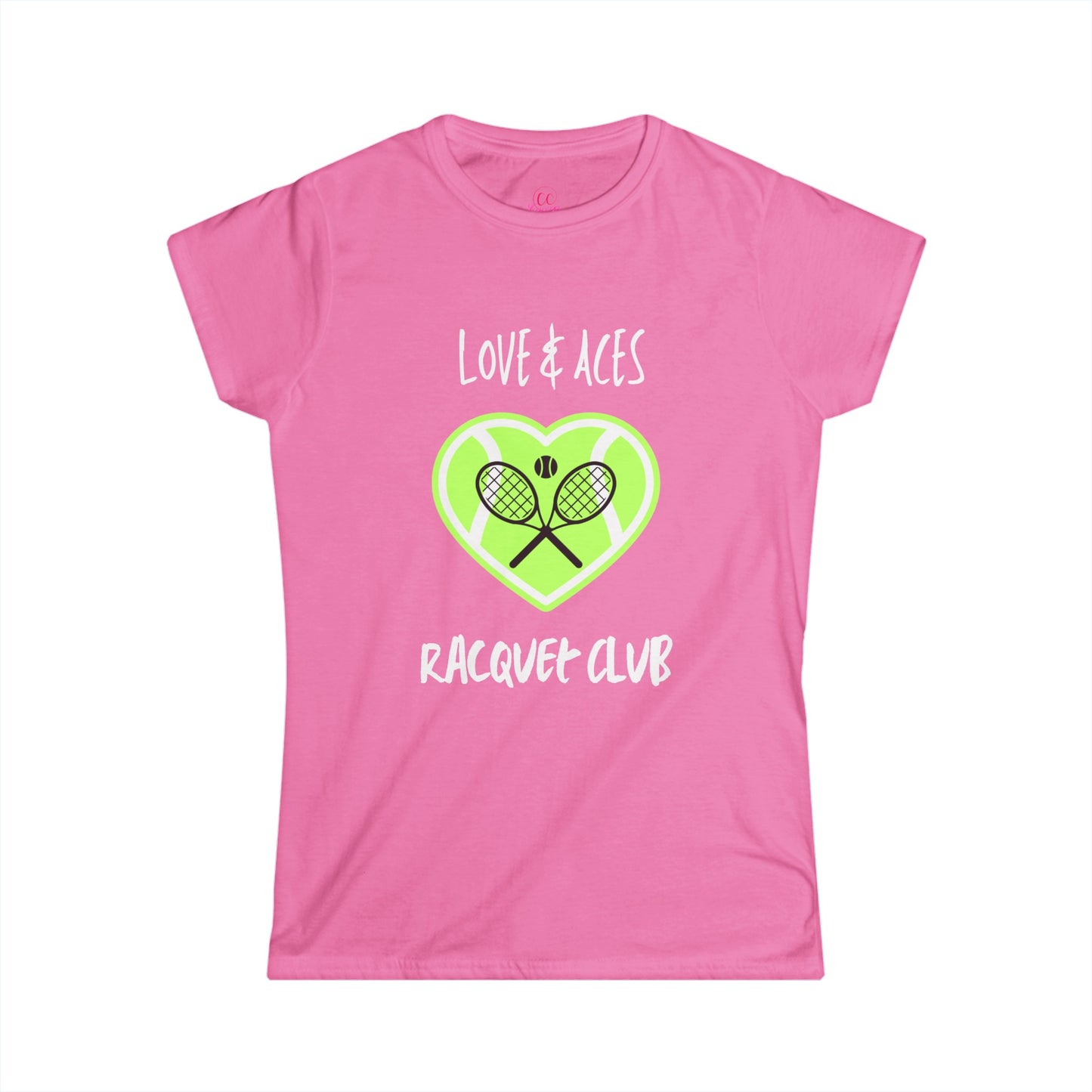 Love & Aces Tennis Club Women's Short Sleeve Softstyle T-Shirt Sizes S-2xl