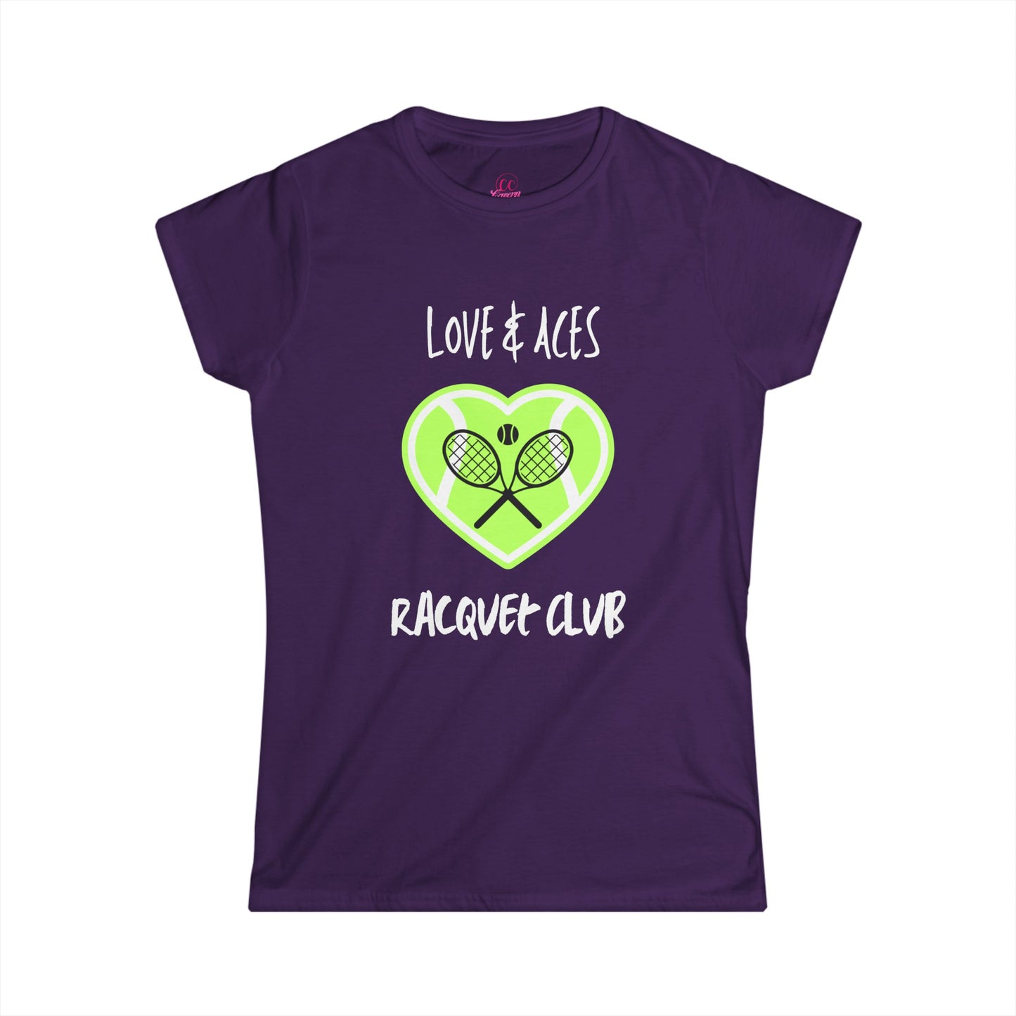 Love & Aces Tennis Club Women's Short Sleeve Softstyle T-Shirt Sizes S-2xl
