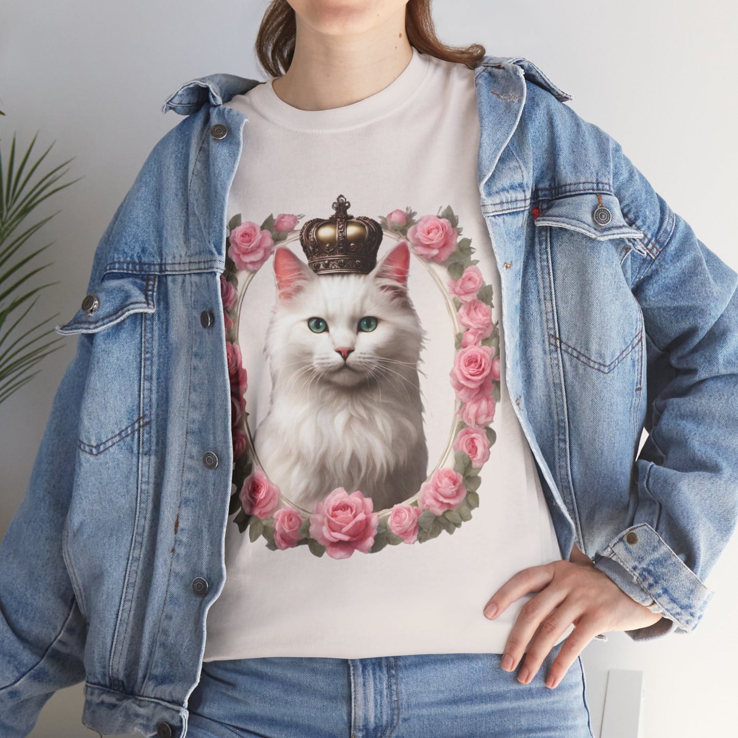 Coquette Kitty Cat Princess Women's Plus Cotton Short Sleeved Tee Size xl-5xl