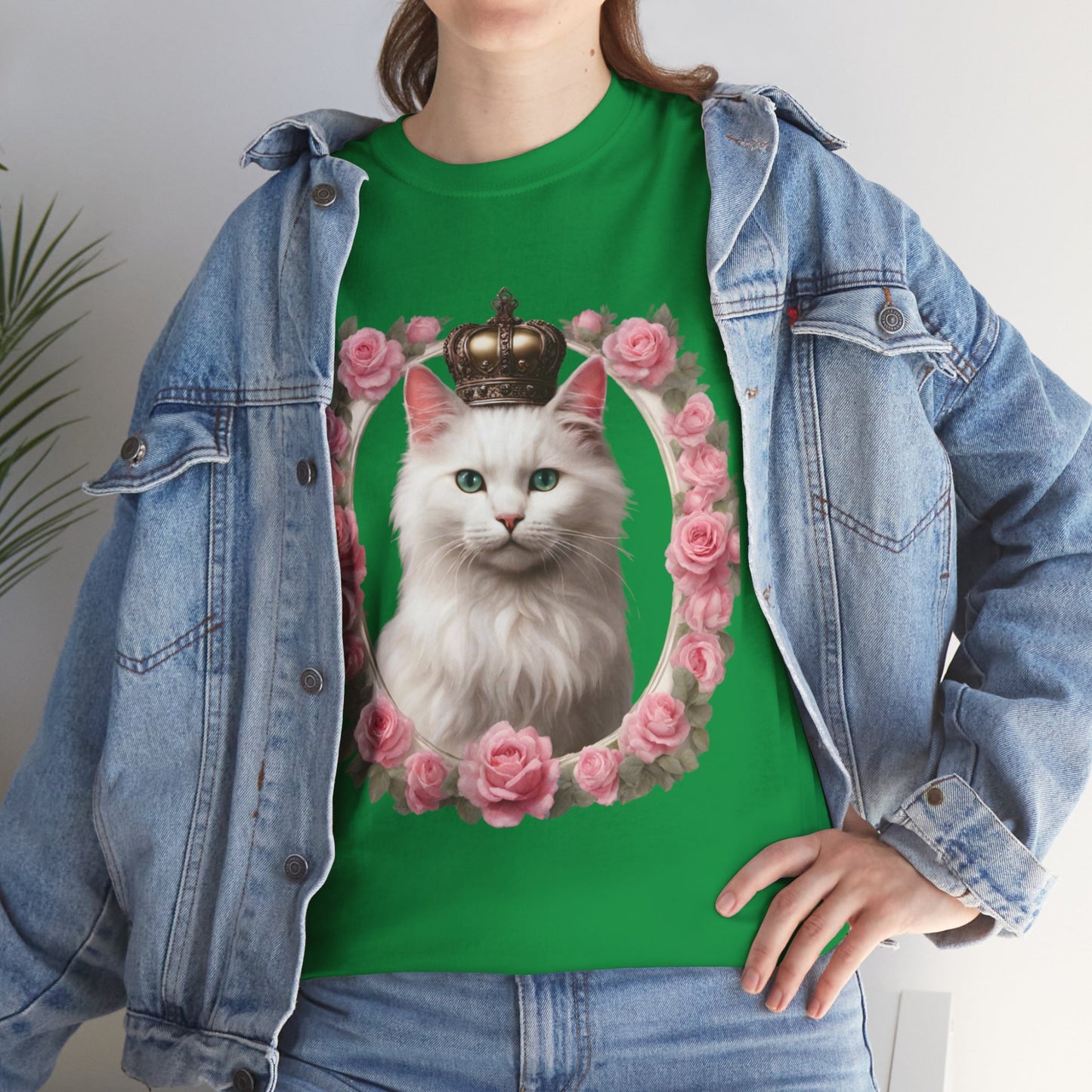Coquette Kitty Cat Princess Women's Plus Cotton Short Sleeved Tee Size xl-5xl
