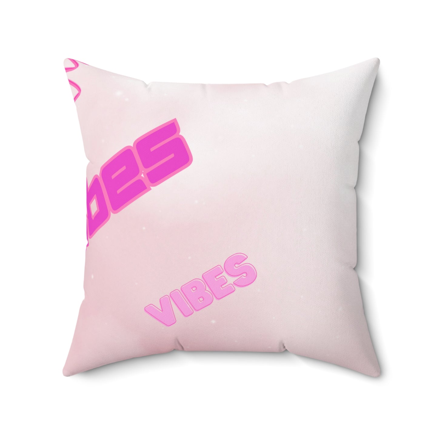 Glow Pink Vibes Square Pillow Multiple Sizes