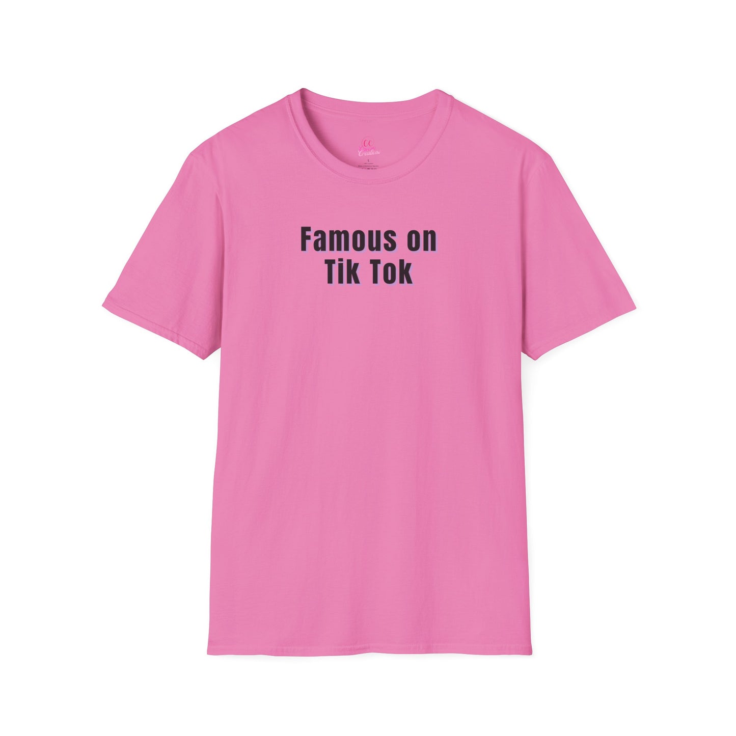 Famous on Tik Tok Influencer Women's Plus Short Sleeve Softstyle T-Shirt Sizes xl-5xl