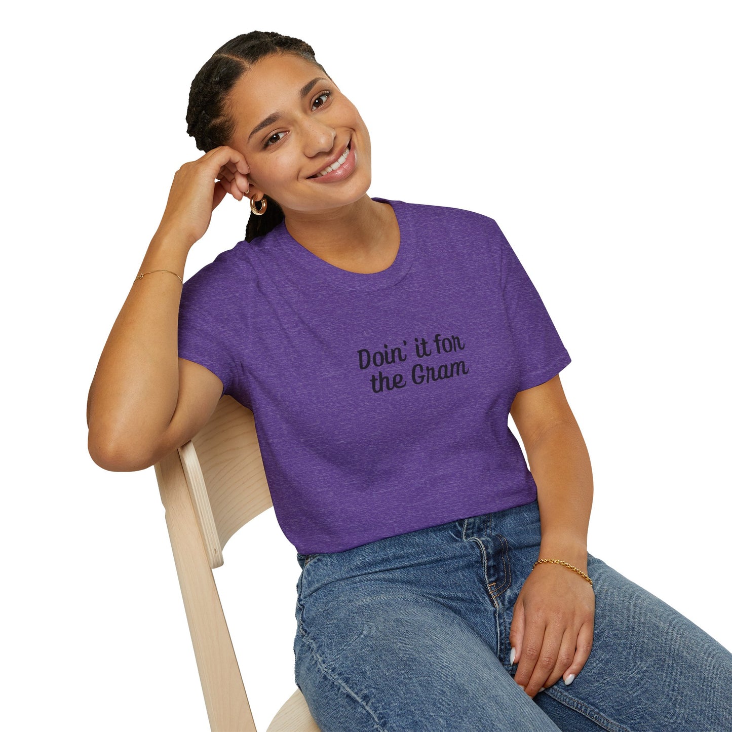 Doin' it for the Gram Influencer Women's Plus Short Sleeve Softstyle T-Shirt Sizes xl-5xl