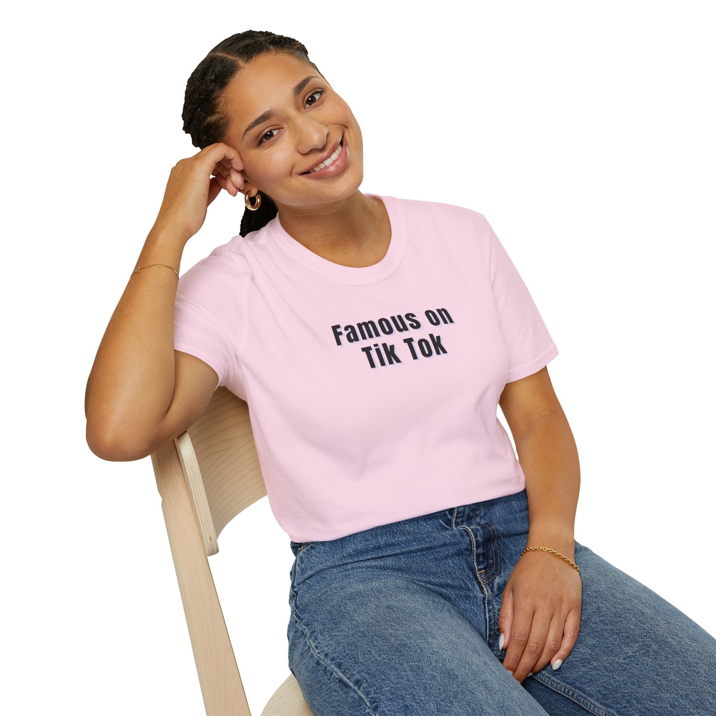 Famous on Tik Tok Influencer Women's Plus Short Sleeve Softstyle T-Shirt Sizes xl-5xl