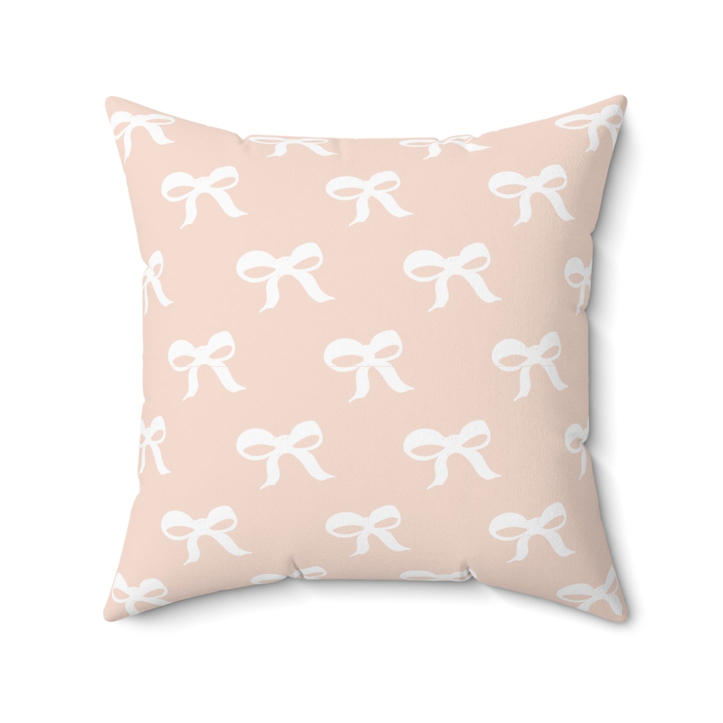 Pink Coquette Cowgirl Rose Boots and Bows Patterned Square Pillow Multiple Sizes