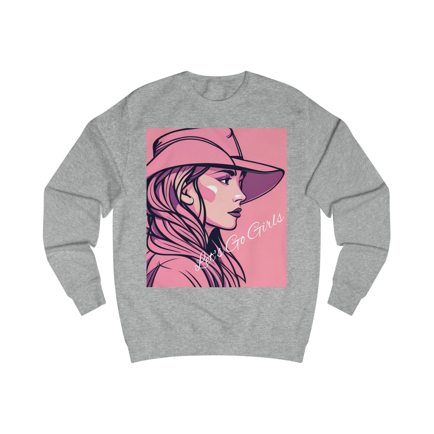 Let's Go Girls Pink Cowgirl Soft Cotton Sweatshirt