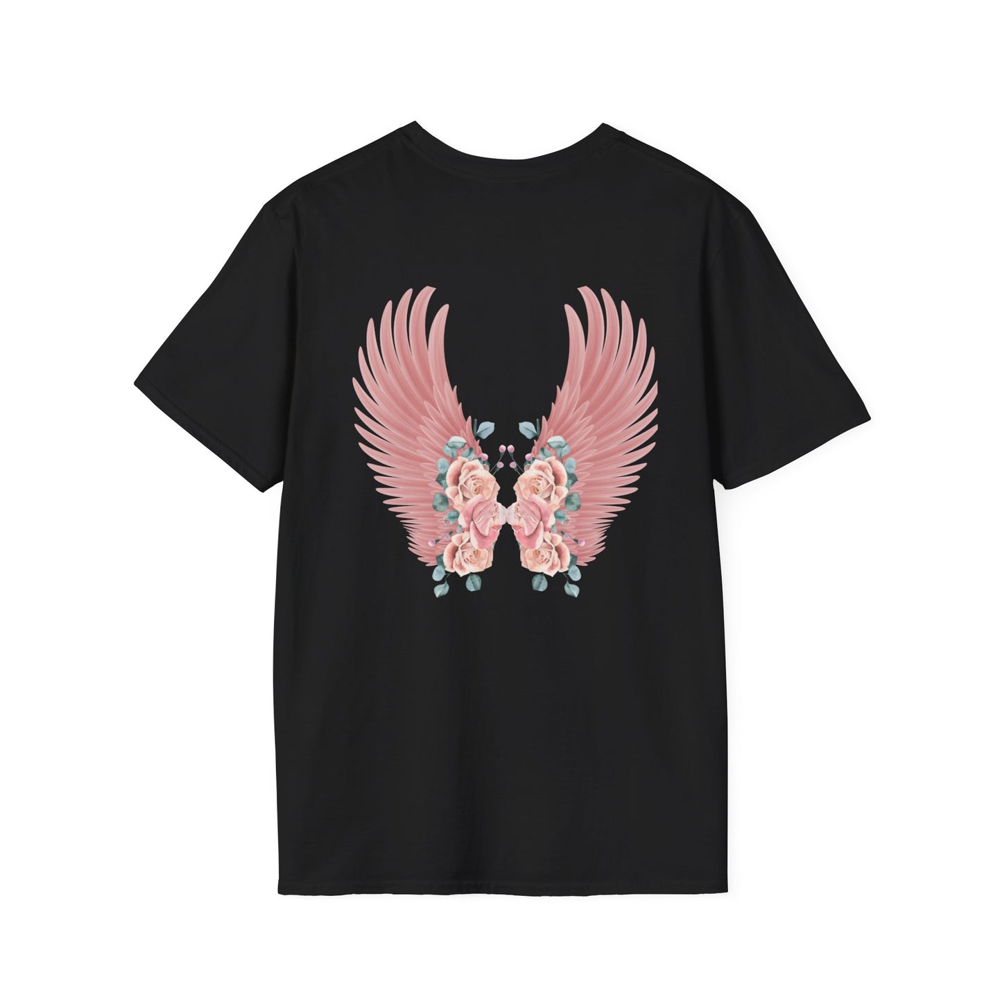 Cherub Baby Angel Rose Wings Softstyle Plus Short Sleeve T-Shirt Sizes xl-5xl