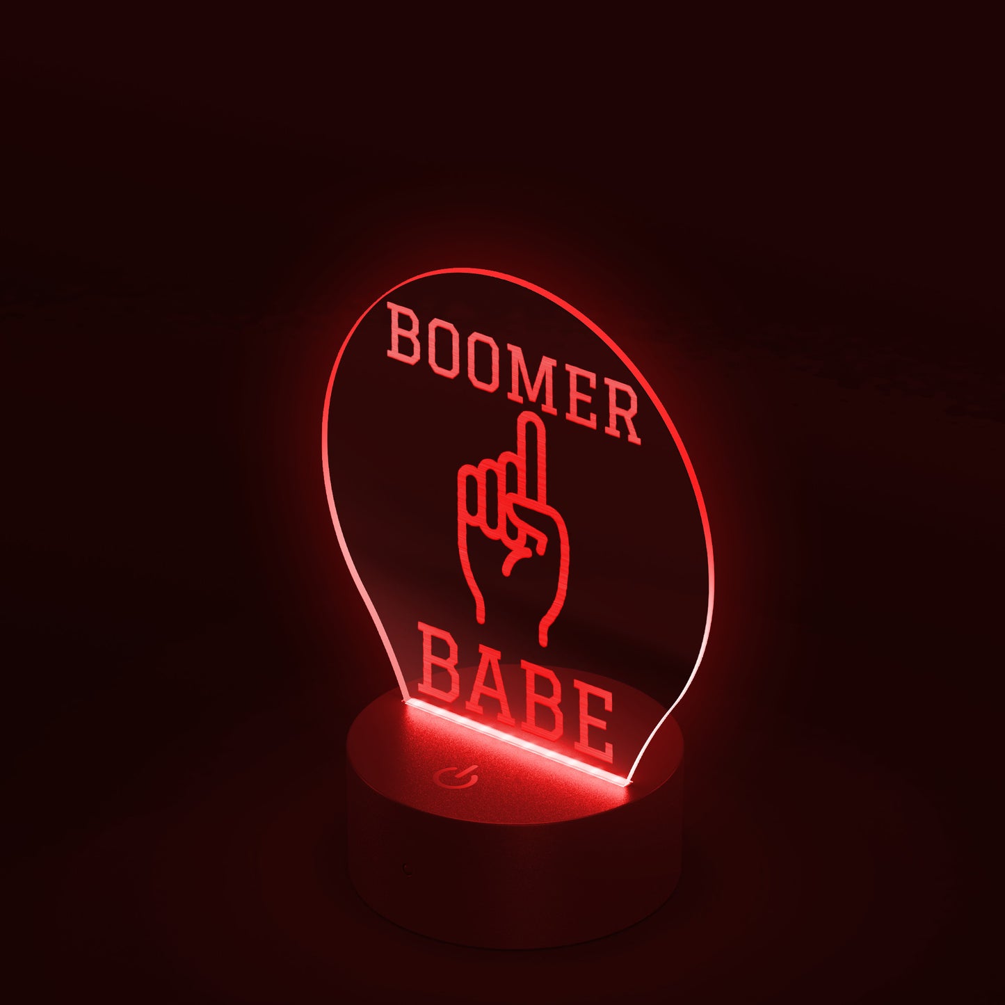 Boomer Babe University Acrylic LED Table Light