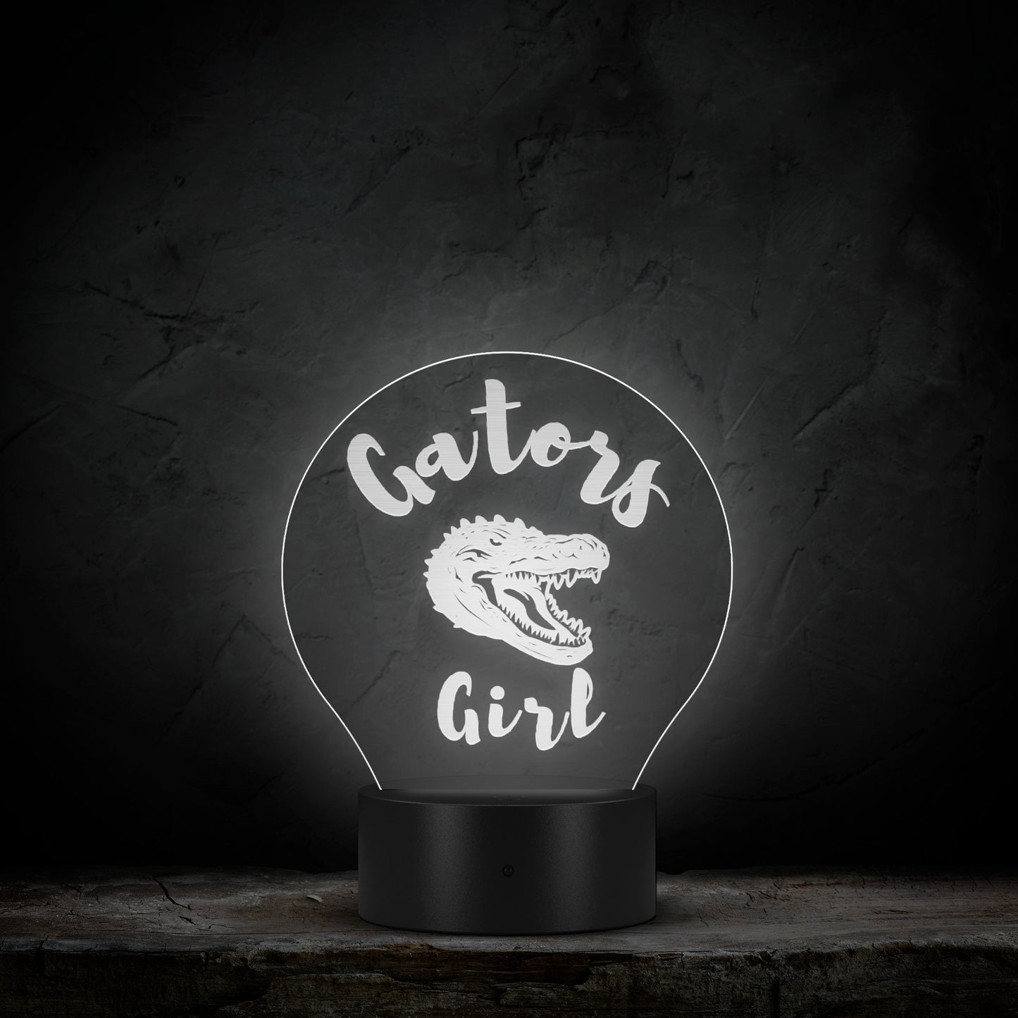 Gators Girl University Acrylic LED Table Light