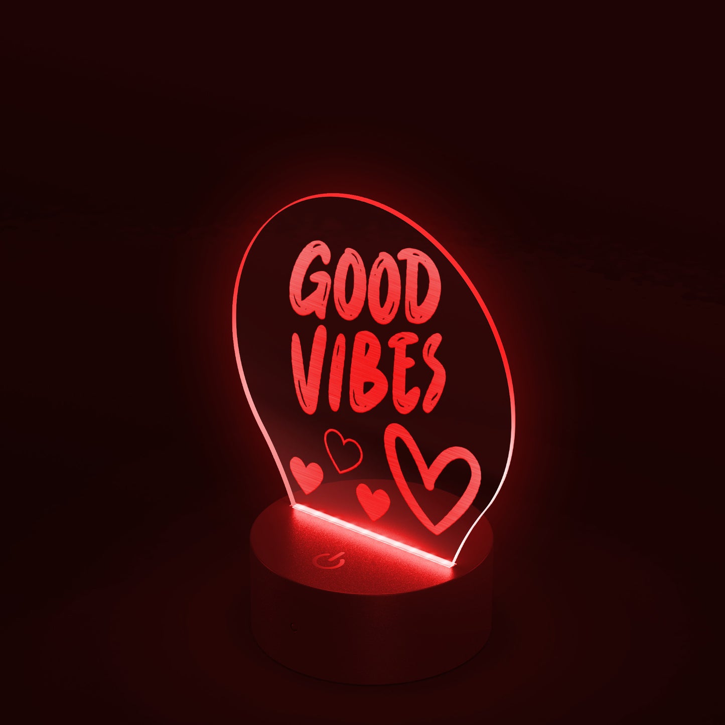 Good Vibes & Love Acrylic Led Light